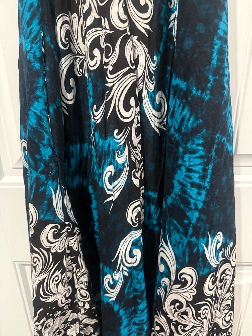 Kathmandu Imports Boho Handkerchief Hem Tie Strap Maxi Romper Festival OS - Picture 9 of 9
